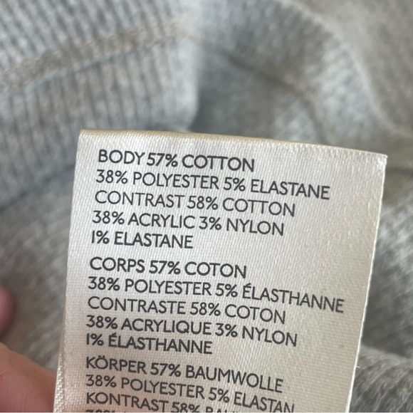 Free People In The Mix Cuff Top Jersey style Gray Large fits Small - Picture 12 of 14